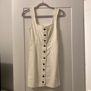 Urban outfitters white jean dress